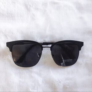 Madox Black & Silver Retro Sunglasses